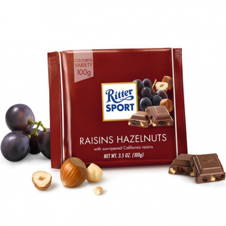 Socola hương nho hạt điều hiệu Ritter Sport